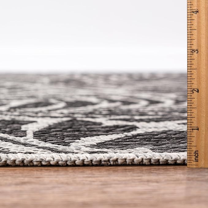 Keen Home Design Terrace Outdoor Area Rug - 8x10 Washable Indoor/Outdoor Rug for Patio, Kitchen, Balcony, Beach, Garden, Deck and Porch, Size: 7'7"x10'