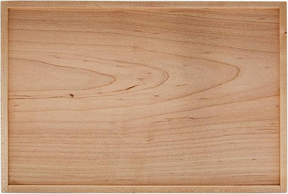 pandapark Wood Organizer Tray,Black Walnut,Desk & Drawer Storage Box (Maple Master)