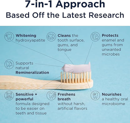 Designs for Health PerioBiotic Silver Hydroxyapatite Toothpaste - Fluoride Free Toothpaste with Oral Probiotics with Whitening Hydroxyapatite - Supports Gum Health & Remineralization (4oz Lemon)