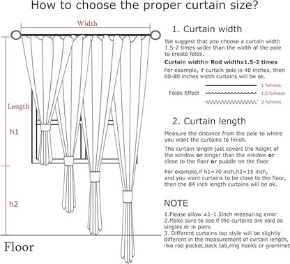 Vision Home White Pinch Pleated Full Blackout Curtains 60 inch Wide Thermal Insulated Window Panels 102 inch for Bedroom Living Room Darkening Pinch Pleat Drapes with Hooks Back Tab 60" Wx102 Lx1