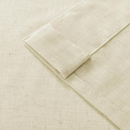 Joydeco Linen Curtains 90 Inch Length 2 Panel Sets,Light Filtering Curtains for Bedroom 52 Inch Wide Living Room Drapes with Back Tabs & Rod Pockets (W52 x L90 Inch, Linen)