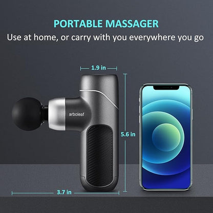 arboleaf Mini Massage Gun Deep Tissue, Muscle Massager for Back Pain Relief, Small Massage Gun Travel Massager Handheld, Quiet Percussion Massager Portable