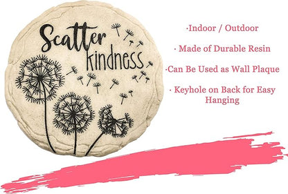 Spoontiques - Garden Décor - Scatter Kindness Stepping Stone - Decorative Stone for Garden