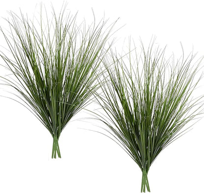 12PCS Fake Plants Artificial Wheat Grass Greenery Plastic Plants Fake Grass Artificial Plants for Outdoor Decor Artificial Grass Plant with Greenery Stems for Indoor Home Decoration 26.4"