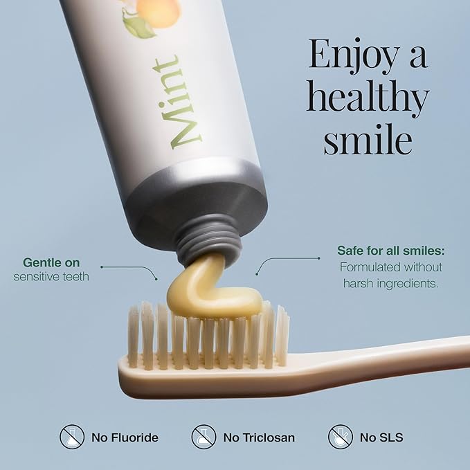 Revitin Toothpaste | Fluoride-Free Prebiotic Mint Tooth Gel | No SLS, Gluten Free, Dye Free, GMO Free, No Sweeteners | Non-Toxic, Kid Approved, Pack of 3