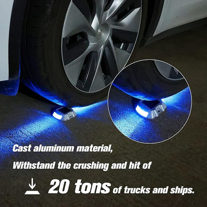 Solar Deck / Dock Lights, VOLISUN 12-Pack Led Wireless IP67 Waterproof Outdoor Warning Step Lights for Driveway Sidewalk Garden Pathway Yard (Blue)