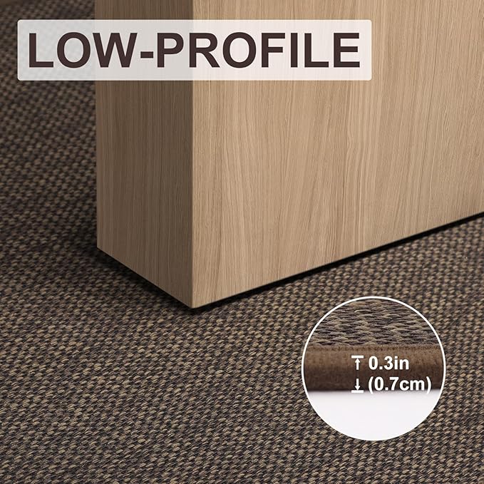LEKEEPGO Door Mat 24"x36", Non Slip Door Mat Indoor Entrance, Rubber Backing Front Indoor Door mat Washable Absorbent Low-Profile Entryway Entry Resist Dirt Inside Door Mats, Brown