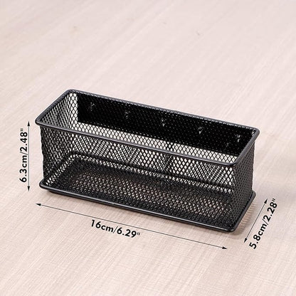 6.29'' × 2.28'' × 2.48 Black Magnetic Basket for Refrigerator Magnetic Locker Organizer for Home Office Accessories, Magnetic Basket for Whiteboard