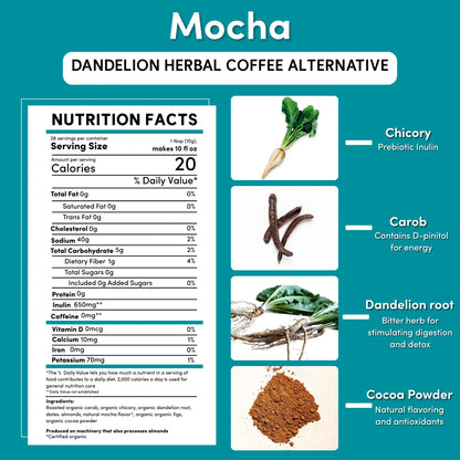Dandelion Mocha Herbal Coffee