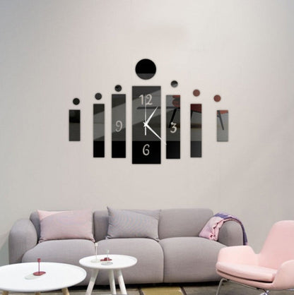 Creative DIY Clock Wall Stickers