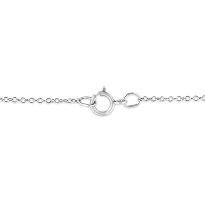 .925 Sterling Silver Diamond Accent Cancer Zodiac Design 18" Pendant Necklace Medallion (K-L Color, I1-I2 Clarity)