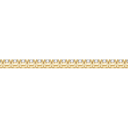 Lab Grown Round Diamond Tennis Bracelet in 14k Yellow Gold (7 cctw F/G  VS2/SI1)