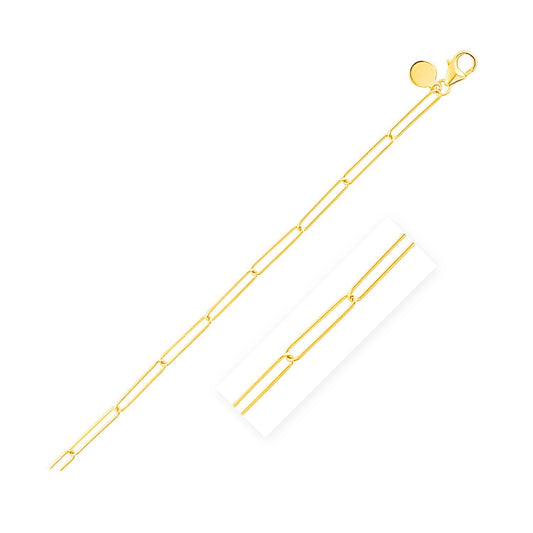 Chaîne Trombones en Fil d'Or Jaune 14k (2,7 mm)