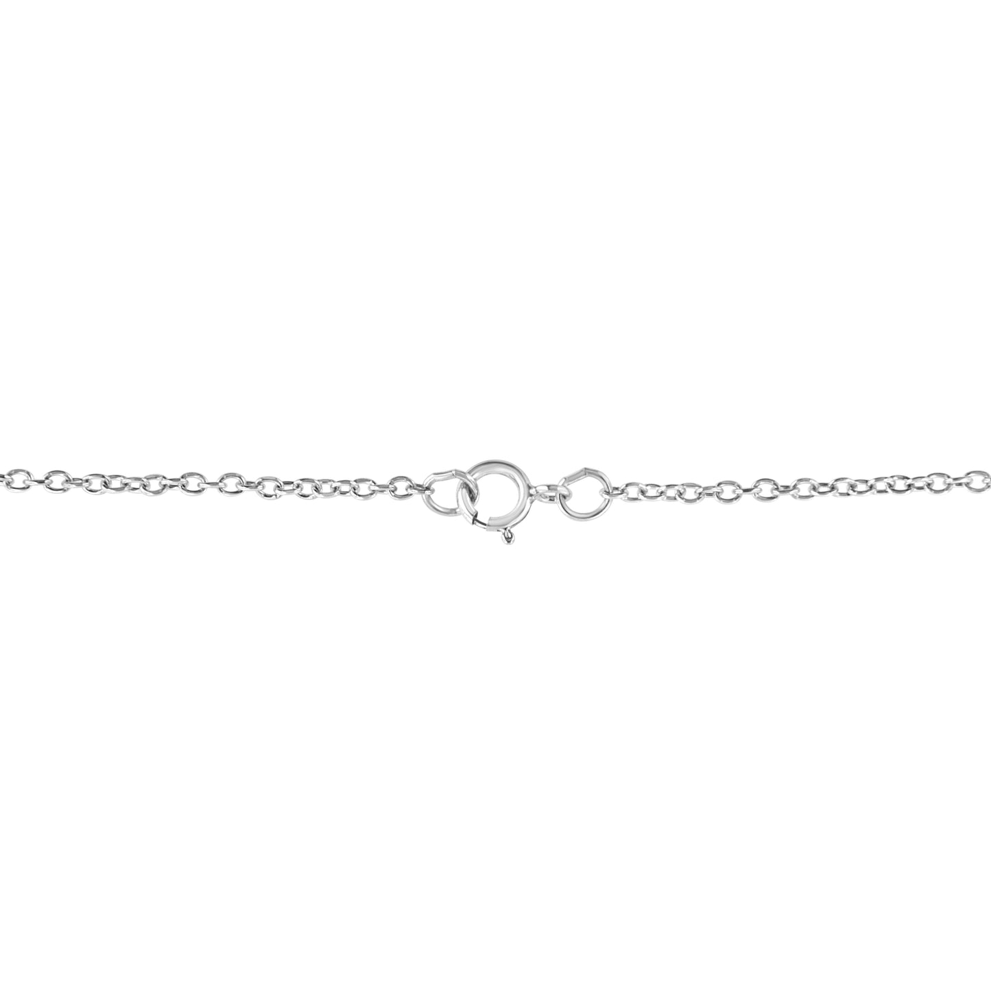 .925 Sterling Silver Diamond Accent Virgo Zodiac Key 18" Pendant Necklace (K-L Color, I1-I2 Clarity)