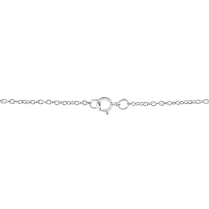 .925 Sterling Silver Diamond Accent Virgo Zodiac Key 18" Pendant Necklace (K-L Color, I1-I2 Clarity)