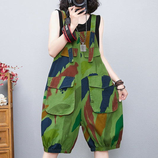 Pantalones Anchos de Mezclilla con Tirantes