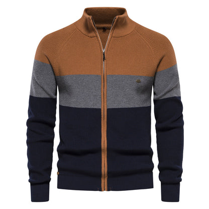 2026 New Men's Sweater Coat European Size Cross-border Autumn And Winter Sweater Cardigan High Quality Fashion Coat Men
