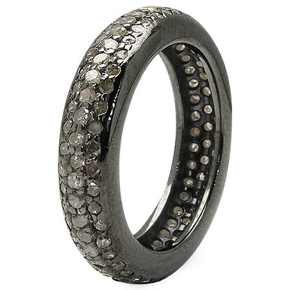 1.13 Carat Genuine TLB Diamond .925 Sterling Silver Ring