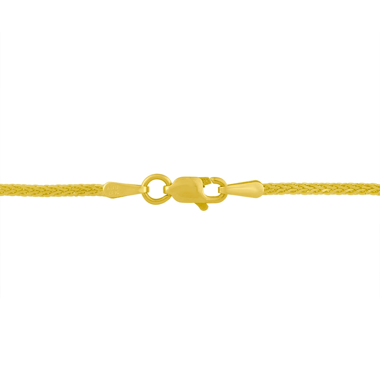 14K Yellow and White Gold 2.0 Cttw Princess Cut Diamond Flared and X-Station V Shaped 18â€ Franco Chain Statement Necklace (H-I Color, SI2-I1 Clarity)