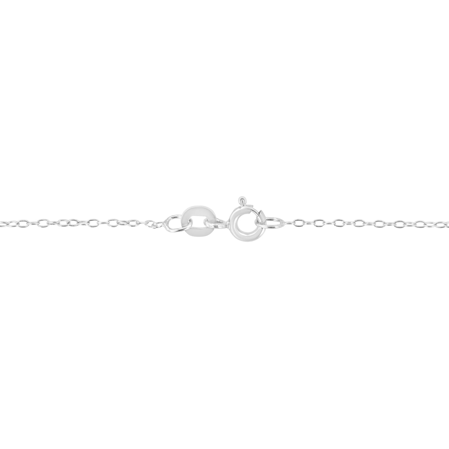 14K White Gold 1/5 Cttw Emerald Shape Solitaire Diamond 18" Pendant Necklace (G-H Color, VS2-SI1 Clarity)