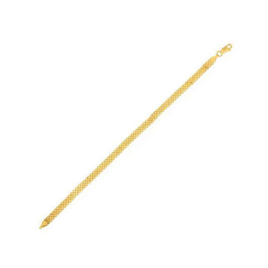 Bracelet Bismark en or jaune 14 carats (4,70 mm)