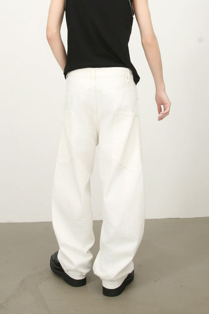 Men's Mid Rise Wide Leg Jeans