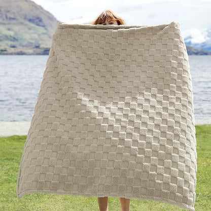 Bedsure GentleSoft Twin Blanket for Bed Light Brown - Super Soft Cozy Blankets for Women Men Girls, Cute Fuzzy Fleece Throws for Bedroom Couch, 60x80 Inches