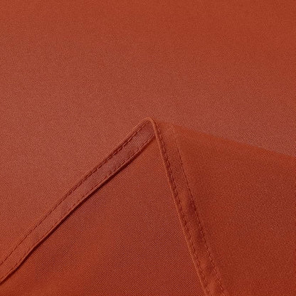 sancua Rectangle Tablecloth 60 x 120 Inch Burnt Orange, Stain and Wrinkle Resistant Washable Fabric Fall Table Cloth, Thanksgiving Polyester Table Cover for Dining Parties Rust Pumpkin Orange