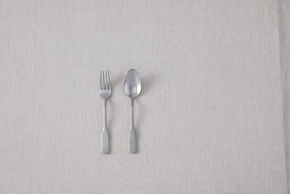 Fortessa Ashton 18/10 Stainless Steel, 2 Piece Serving Set, Antiqued Silver