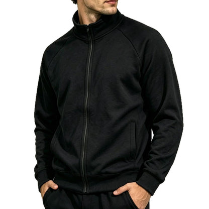 Men's Polyester Zip Up Hoodie, Spring Fall Casual Jacket, European American Style Men Top, 2026 New Arrival
