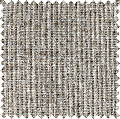 Macochico Pinch Pleated 100% Blackout Curtains Sand Beige Linen Curtains for Bedroom Living Room Farmhouse Thermal Insulated Window Panels Pleated Curtains with Hooks and Tieback 52”Wx72”L 1 Panel