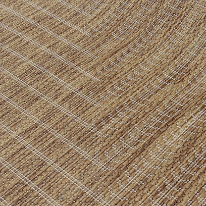 Adiva Rugs Outdoor Indoor Area Rug, Weather Resistant, Easy to Clean, Stain Resistant Floor Mat for Dining Room, Backyard, Deck, Patio (Wooden, 8' x 10')