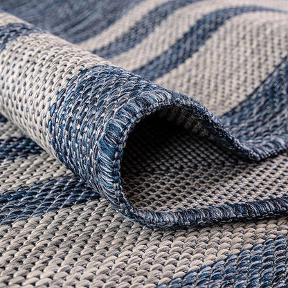Keen Home Design Terrace Outdoor Area Rug - 5x8 Washable Indoor/Outdoor Rug for Patio, Kitchen, Balcony, Beach, Garden, Deck and Porch, Size: 5'3"x7'7"