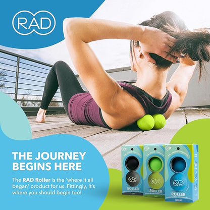 RAD Soft Peanut Massage Ball – Low Density Yoga Deep Tissue Roller Ball – Myofascial Release for Back, Neck, Feet, Psoas & Spine – Suboccipital & Thoracic Trigger Point Therapy