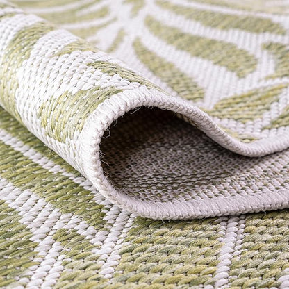 Keen Home Design Terrace Outdoor Area Rug - 5x8 Washable Indoor/Outdoor Rug for Patio, Kitchen, Balcony, Beach, Garden, Deck and Porch, Size: 5'3"x7'7"