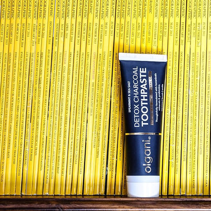 | Detox Charcoal Toothpaste | Natural Whitening Formula with Activated Charcoal | Gentle Whitening Toothpaste | Freshens Breath | Gum Health | Fluoride-Free | Safe for Kids | 2.53 Fl.Oz