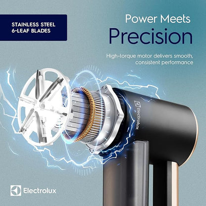 Electrolux Rechargeable Fabric Shaver | 3-Speed Lint Remover for Clothes & Furniture | Eliminates Fuzz & Pilling | Electric Lint Shaver with LED Display & Type-C Fast Charging Port - Black