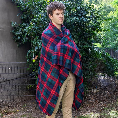 50x60 Throw Blankets, Plaid Fleece Throw Blankets for Bedroom, Couch, Livingroom, Chair, Pets, Outdoors