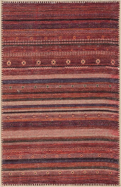 Keen Home Design 2x3 Rug - Machine Washable Entry Rug with Non-Slip Backing, Ideal for Enteryway, Kitchen, Bathroom, Laundry Room - Vintage, Easy Clean, Durable, Low Pile Rug - (2' x 3')