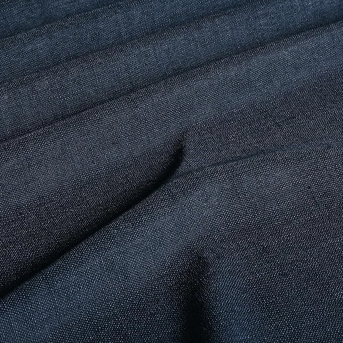 Vision Home Navy Blue Pinch Pleated Full Blackout Curtains Linen Blended Room Darkening Window Panels 108 inch for Living Room Bedroom Thermal Insulated Pinch Pleat Drapes with Hooks 60" Wx108 Lx1