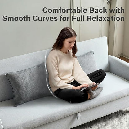 Convertible Futon Sofa Bed, 80.7" Adjustable Sleeper Sofa with Storage, 3-Seater Couch, 5-Position Reclining Back, 7" Thick Cushion, Twin Size Sofa for Small Spaces, Living Room, Bedroom, Dorm, Office