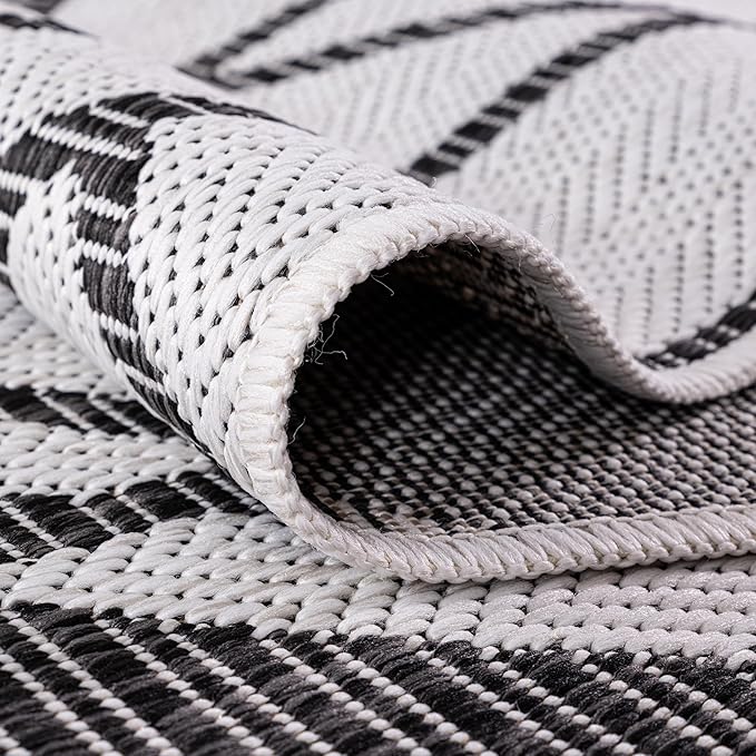 Keen Home Design Terrace Outdoor Area Rug - 5x8 Washable Indoor/Outdoor Rug for Patio, Kitchen, Balcony, Beach, Garden, Deck and Porch, Size: 5'3"x7'7"