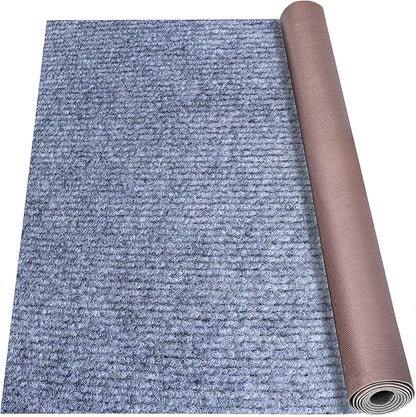 Marine Carpet,6 FT x 10 FT Blue-Gray Indoor Outdoor Carpet 0.2" Thick Boat Carpet with Water-Proof TPE Backing, Non-Slide Outdoor Marine Carpet Roll for Home, Patio, Porch, Deck