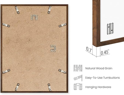 HAUS AND HUES Two 8x10, Two 11x14, Two 12x16 - Framed Walnut