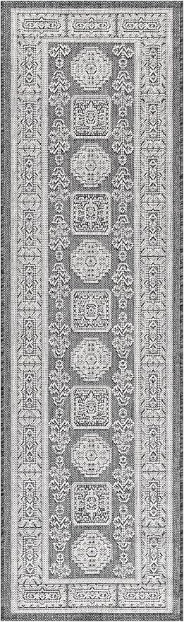 Keen Home Design Terrace Outdoor Runner Rug - 2x12 Washable Indoor/Outdoor Rug for Patio, Kitchen, Balcony, Beach, Garden, Deck and Porch, Size: 2'2"x11'10"