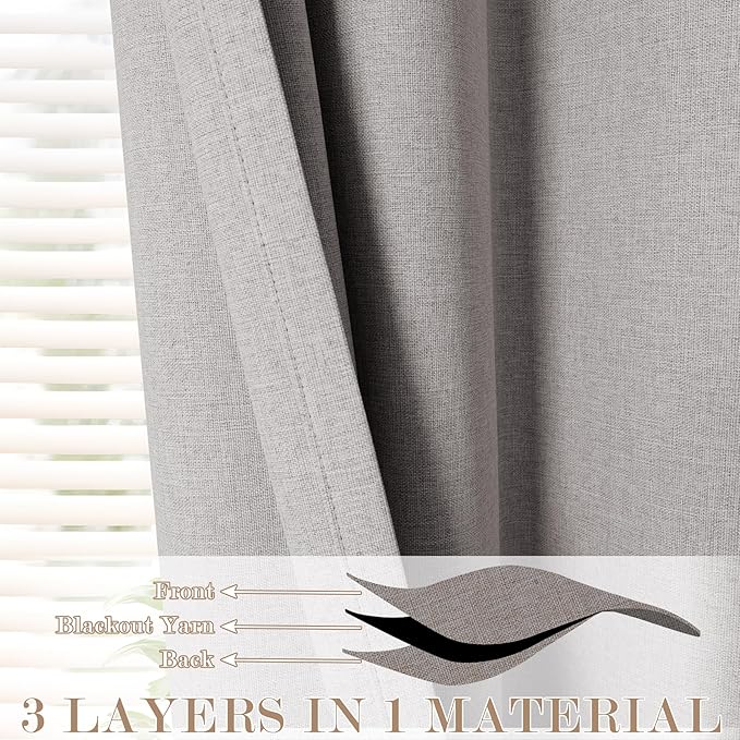 150 Inches Extra Wide Room Divider Draperies, Pinch Pleat Drapes, Absolutely Blackout Sliding Door Drapery, Total Privacy Ceiling Track Curtains, 150" W by 102" L, Browish Grey (1 Panel)
