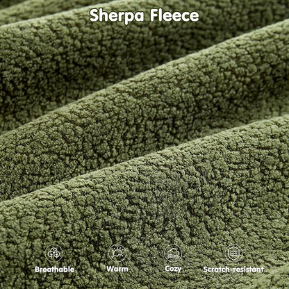ovios 104" Cloud Sectional Couch with L-Shape Chaise,Modern Modular Sofa with Deep Seat, Upholstered Couches for Living Room Bedroom,No Assembly Required, Green (Cloud Velvet)