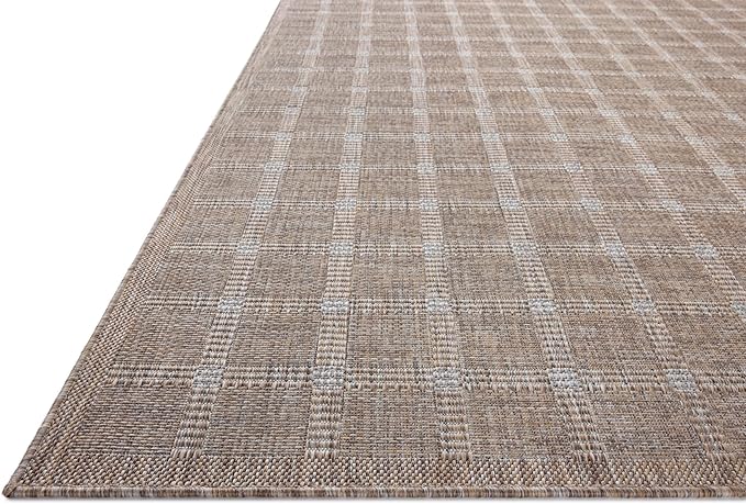 Loloi Amber Lewis Topanga Collection TOP-01 Natural/Bone 6'-7" x 9'-4" Indoor/Outdoor Area Rug