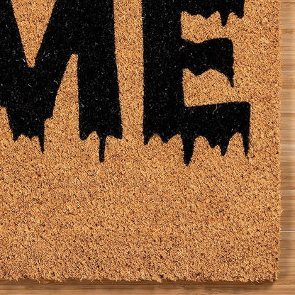 Gertmenian Nightmare Before Christmas Coir Doormat - 2x3 Welcome Mat (2-Pack), Ideal for High Traffic Areas in Front Door, Garage, Entryway - Disney Nightmare Jack Skellington, 80024