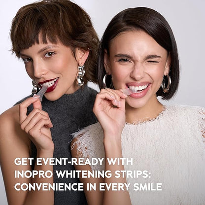 Natural Teeth Whitening Strips Kit 14 Treatments - Sensitive Teeth Whitener, Peroxide Free, Enamel Safe White Strips - Instant Teeth Whitening Without The Harm (28 Strips)